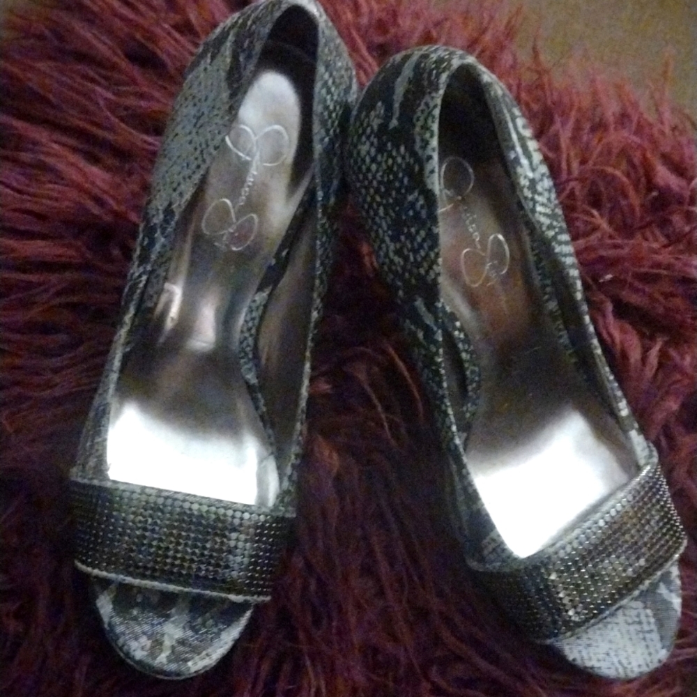 Jessica Simpson Snakeskin Heels